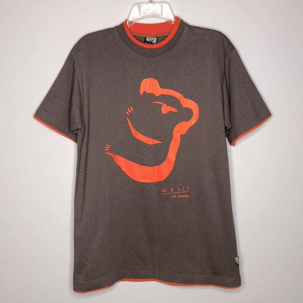 Weiss Art Australia Koala Tee Gray Orange Size S